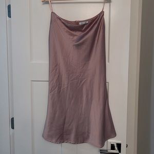 Lavender Silk Midi Skirt (NWOT)